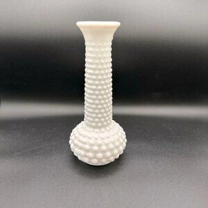 Vintage Milk Glass Hobnail Bud Vase EO Brody Co 2000 Collectible
